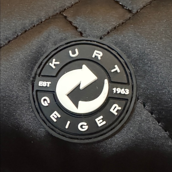 Kurt Geiger Black Quilted Shoulder Bag With Dust Bag - Picture 6 of 9